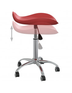 Sedia da Ufficio Rosso Vino in Similpelle