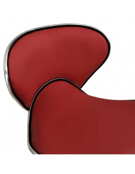 Sedia da Ufficio Rosso Vino in Similpelle