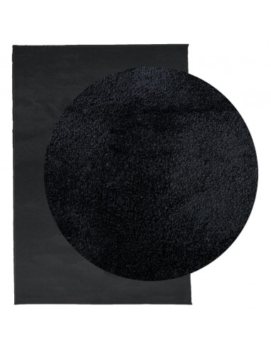 Tappeto OVIEDO a Pelo Corto Nero 200x280 cm