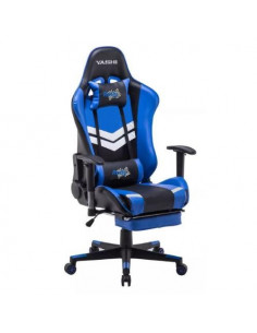 SEDIA GAMING seduta imbottita girevole con poggiatesta, elev a gas, monoleva, recl fino a 180°, supp collo/schiena, ...
