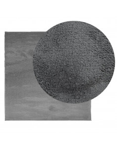 Tappeto OVIEDO a Pelo Corto Antracite 200x200 cm 2