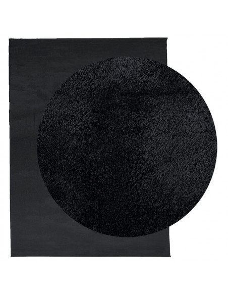 Tappeto OVIEDO a Pelo Corto Nero 240x340 cm
