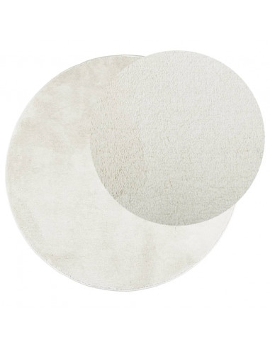 Tappeto OVIEDO a Pelo Corto Crema Ø 120 cm