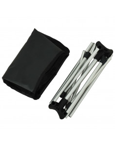 Sedie Pieghevoli da Campeggio e Borsa 2pz 54x50x65cm Alluminio 2