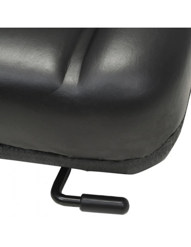 Sedile per Trattore e Muletto con Schienale Regolabile Nero