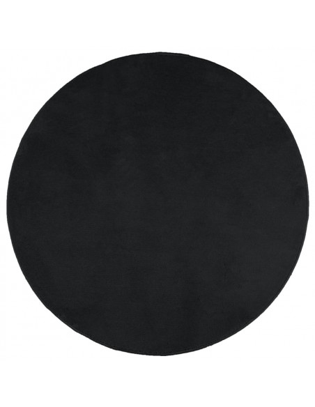 Tappeto OVIEDO a Pelo Corto Nero Ø 200 cm
