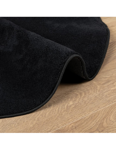 Tappeto OVIEDO a Pelo Corto Nero Ø 200 cm