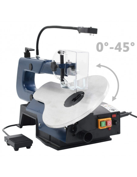 Sega Elettrica a Scorrimento con Pedale e Luce a LED 125 W