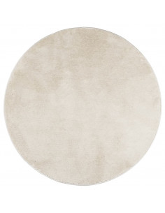 Tappeto OVIEDO a Pelo Corto Beige Ø 120 cm