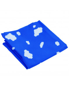 Seggiolini Altalena 2 pz con Pietre Arrampicata Blu Polietilene