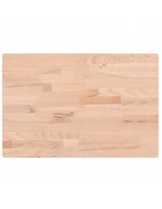 Piano Tavolo 60x40x4cm Rettangolare Legno Massello di Faggio 2