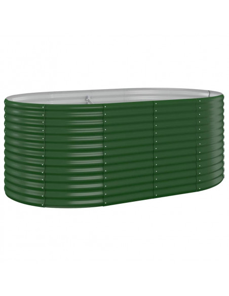Letto Giardino Acciaio Verniciato a Polvere 175x100x68 cm Verde
