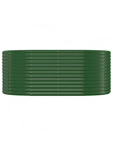Letto Giardino Acciaio Verniciato a Polvere 175x100x68 cm Verde