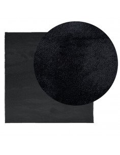 Tappeto OVIEDO a Pelo Corto Nero 240x240 cm 2