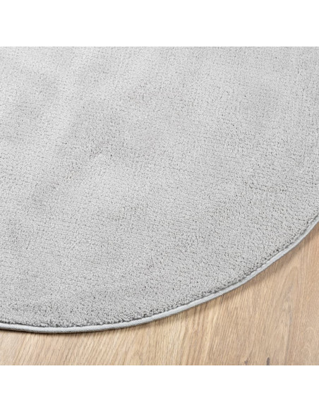 Tappeto OVIEDO a Pelo Corto Grigio Ø 80 cm