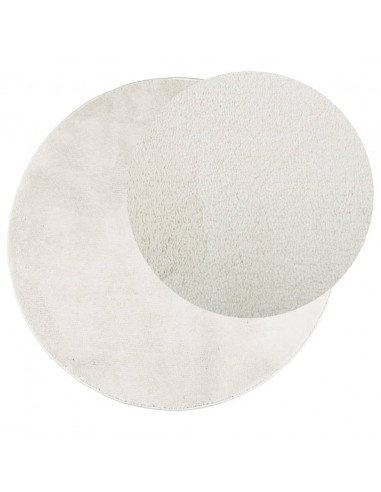 Tappeto OVIEDO a Pelo Corto Crema Ø 160 cm