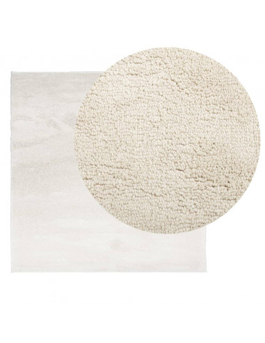 Tappeto OVIEDO a Pelo Corto Beige 120x120 cm