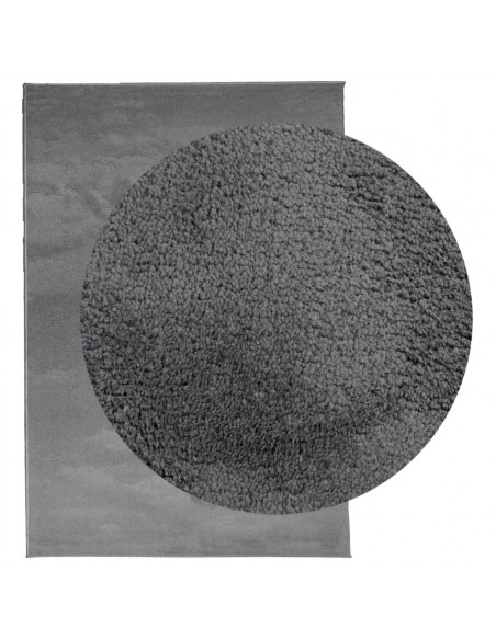 Tappeto OVIEDO a Pelo Corto Antracite 120x170 cm