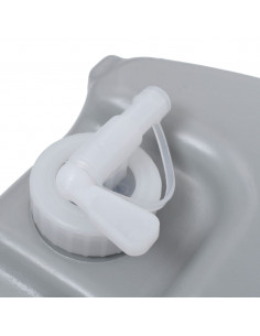 Serbatoio d'Acqua con Ruote per Campeggio 40 L Grigio