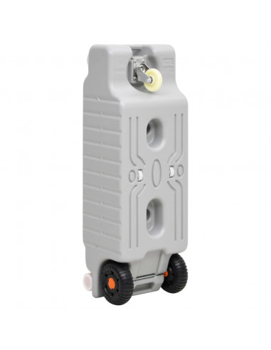 Serbatoio di Acqua con Ruote per Campeggio 75 L Grigio