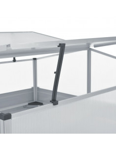 Serra 100x100x85 cm in Acciaio Zincato Grigio