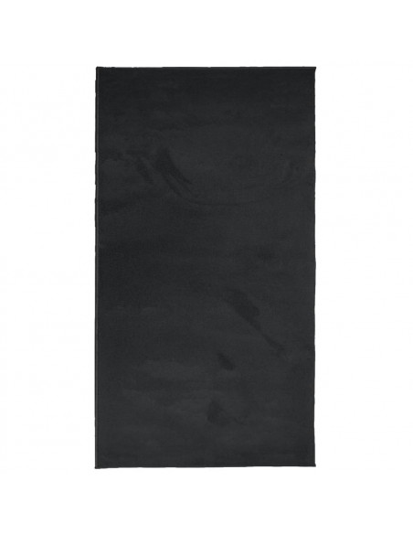 Tappeto OVIEDO a Pelo Corto Nero 80x150 cm
