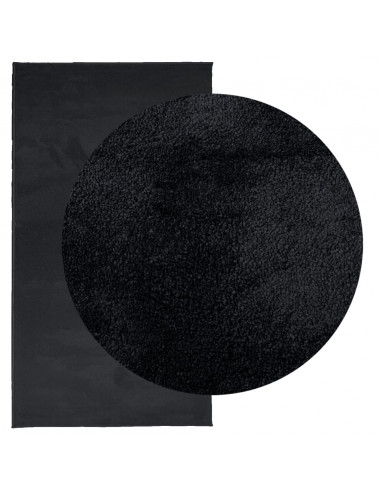Tappeto OVIEDO a Pelo Corto Nero 80x150 cm