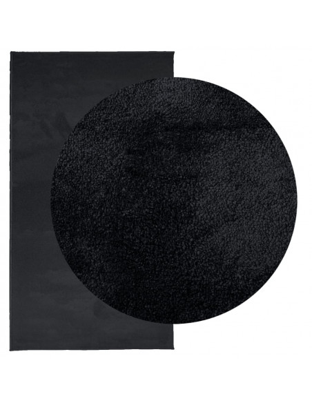 Tappeto OVIEDO a Pelo Corto Nero 80x150 cm