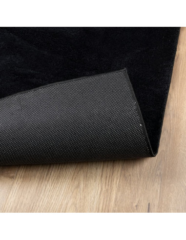 Tappeto OVIEDO a Pelo Corto Nero 80x150 cm