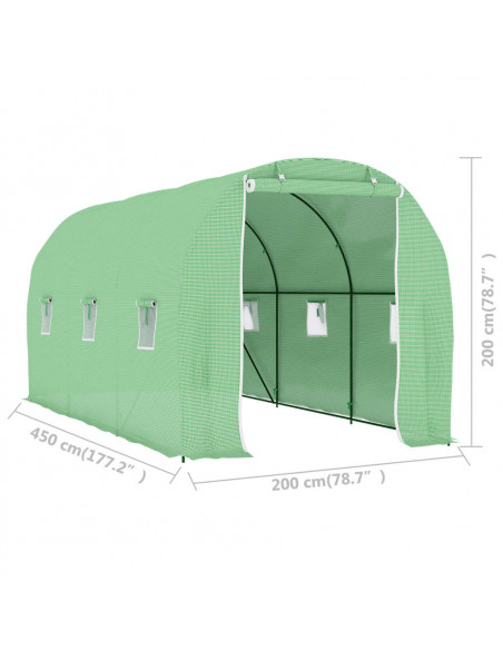 Serra 9 m² 4,5x2x2 m