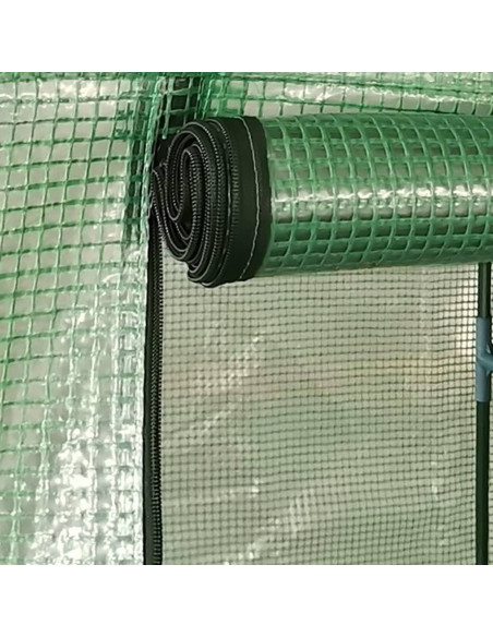 Serra con Struttura in Acciaio 0,5 m² 1x0,5x1,9 m