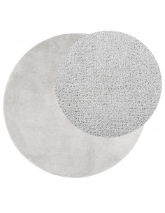 Tappeto OVIEDO a Pelo Corto Grigio Ø 120 cm 2