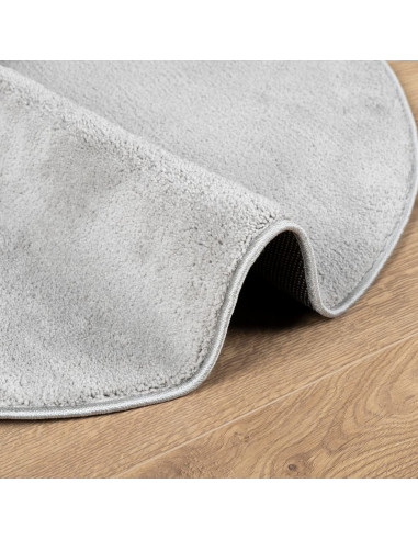 Tappeto OVIEDO a Pelo Corto Grigio Ø 120 cm