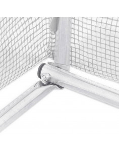 Serra con Telaio in Acciaio Bianco 12 m² 4x3x2 m