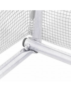 Serra con Telaio in Acciaio Bianco 42 m² 14x3x2 m