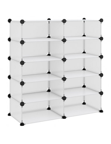 Scarpiera Trasparente 84x32x88,5 cm in PP