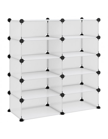 Scarpiera Trasparente 84x32x88,5 cm in PP