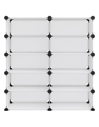 Scarpiera Trasparente 84x32x88,5 cm in PP