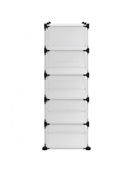 Scarpiera Trasparente 84x32x88,5 cm in PP