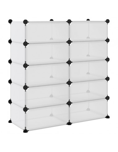 Scarpiera Trasparente 84x32x88,5 cm in PP