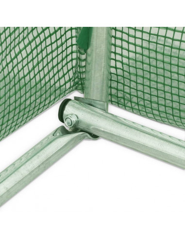 Serra con Telaio in Acciaio Verde 12 m² 4x3x2 m