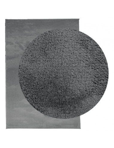 Tappeto OVIEDO a Pelo Corto Antracite 140x200 cm