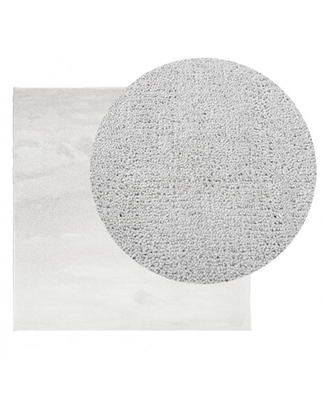 Tappeto OVIEDO a Pelo Corto Grigio 120x120 cm