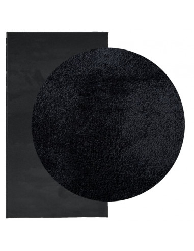 Tappeto OVIEDO a Pelo Corto Nero 60x110 cm