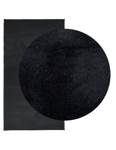 Tappeto OVIEDO a Pelo Corto Nero 60x110 cm