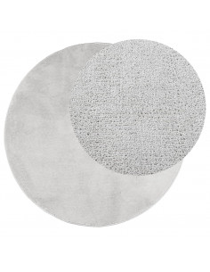 Tappeto OVIEDO a Pelo Corto Grigio Ø 100 cm 2