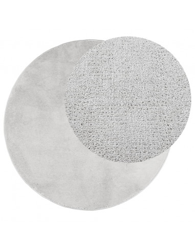 Tappeto OVIEDO a Pelo Corto Grigio Ø 100 cm