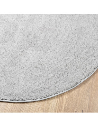 Tappeto OVIEDO a Pelo Corto Grigio Ø 100 cm