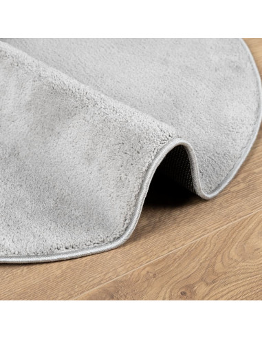 Tappeto OVIEDO a Pelo Corto Grigio Ø 100 cm