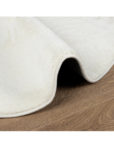 Tappeto OVIEDO a Pelo Corto Crema Ø 200 cm